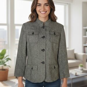 Style & Co. | Wool Blend Tweed Blazer - Rainbow Flecks - Subtle Shimmer - Chic